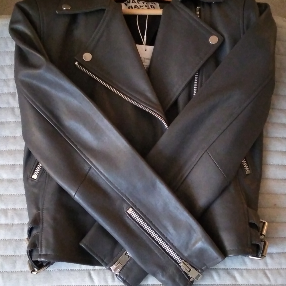 Walter Baker Lamb Leather Jacket Only Worn Once - Picture 2 of 11